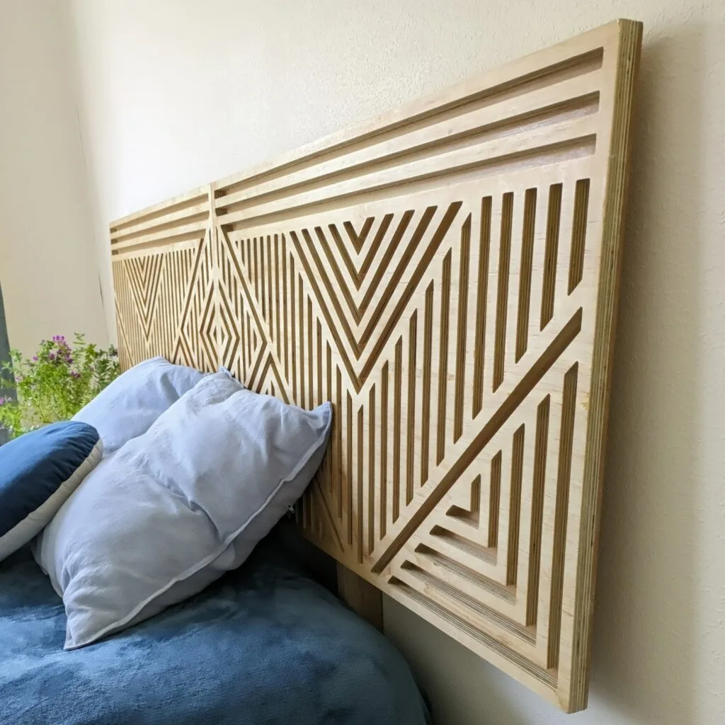 custom wooden headboard
