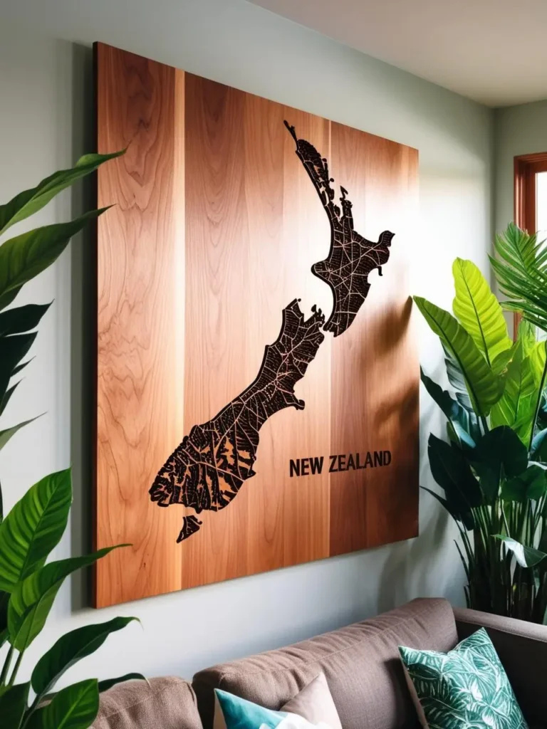 new zealand map cut cnc small