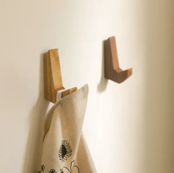 Wooden wall hooks hooks web