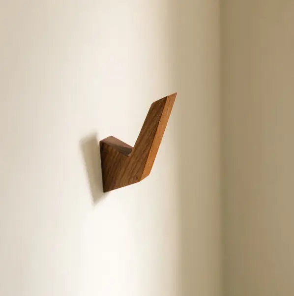 Wooden wall hooks prototyped at 122Nord web
